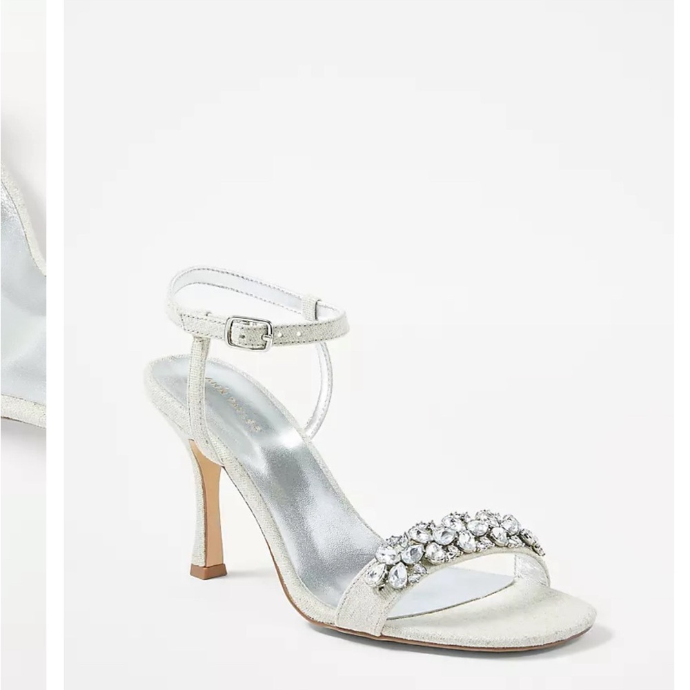 Ann Taylor Crystal Skinny Strap Sandal